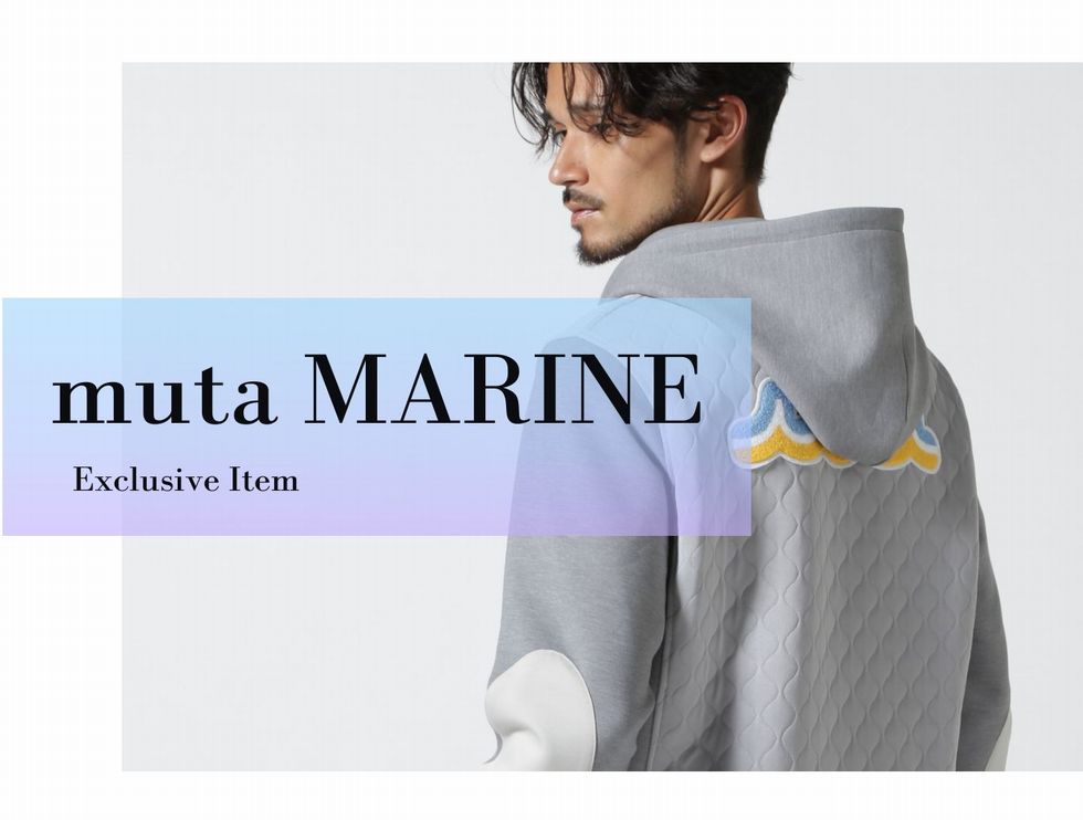 muta MARINE』-Safari11月号掲載-別注ストレッチキルトセットアップ